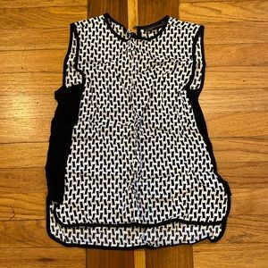 Zara Black and White Tank Top